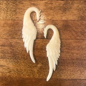 Lovebird Wings - Tribal Gauged Earings